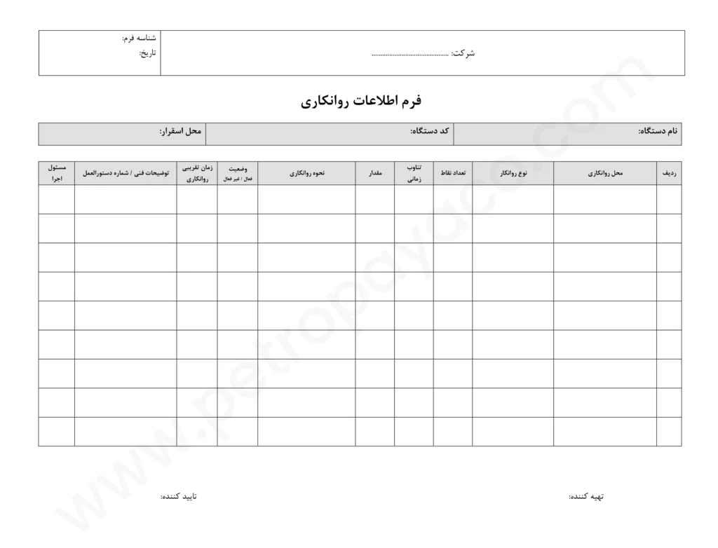 برنامه روانکاری